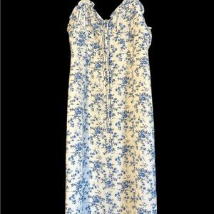Altar'd State Blue and White Floral Dress